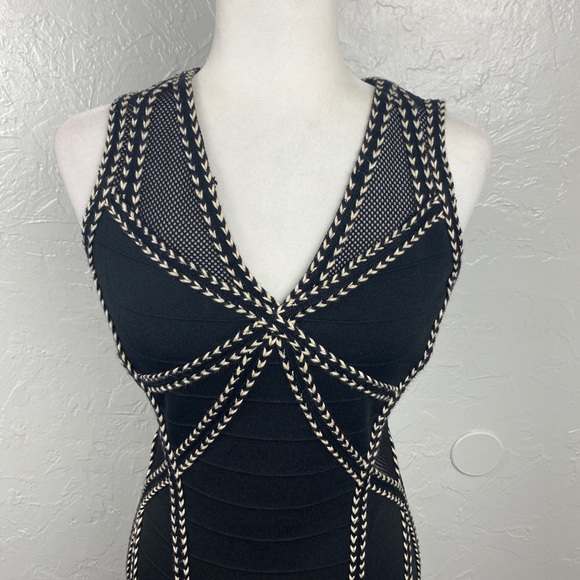 Fab’rik black bodycon cocktail mini dress size Medium - Picture 2 of 8